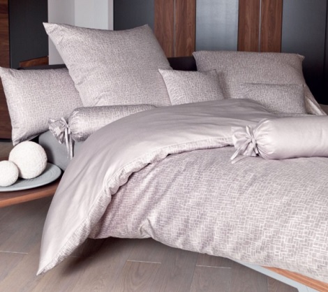 Janine Messina 43029 05 satijn overtrek rose,rosenholz Bed Linen, cover Maco Satin